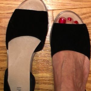 J.Jill Peep Toe Flats NWT